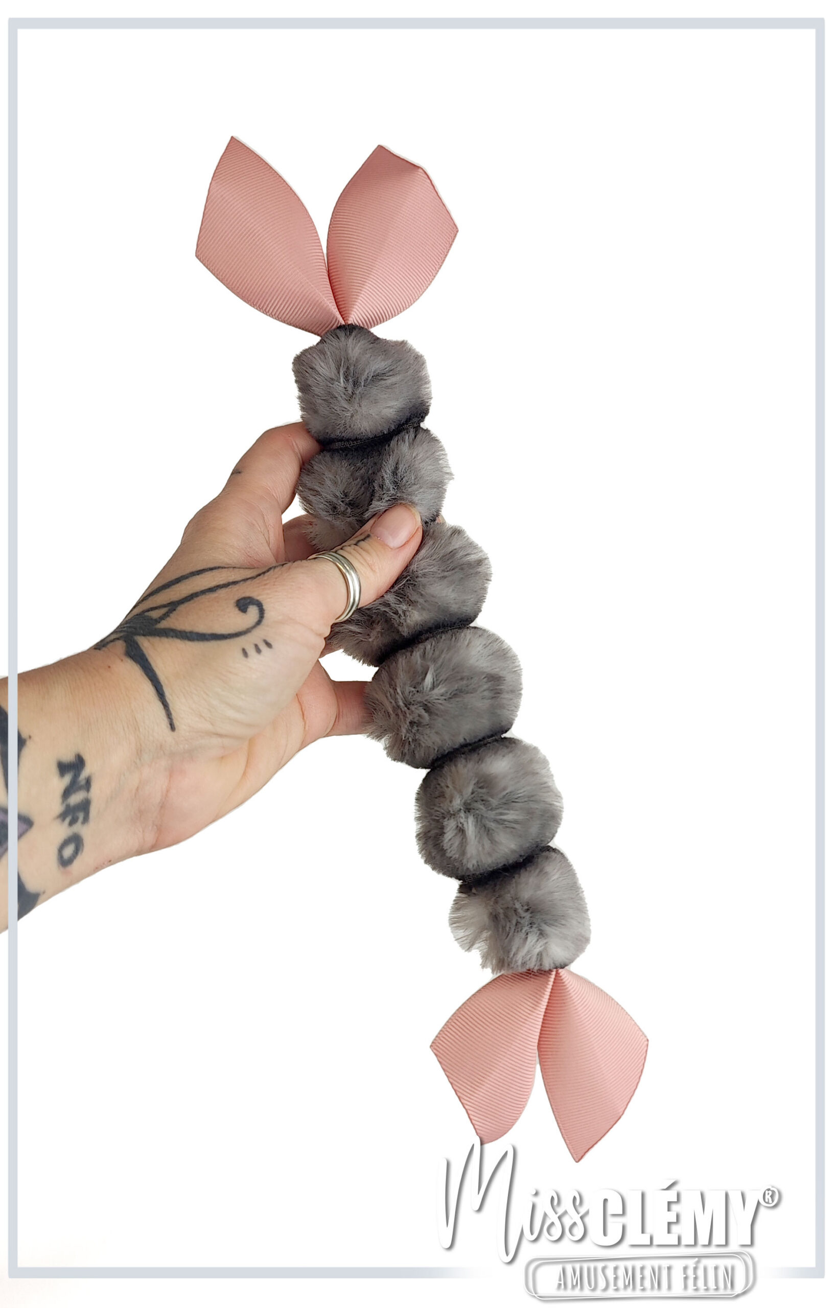 chenille en fausse fourrure jouet pour chat