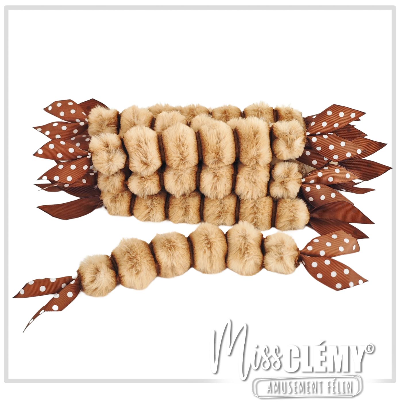 chenille en fausse fourrure jouet pour chat