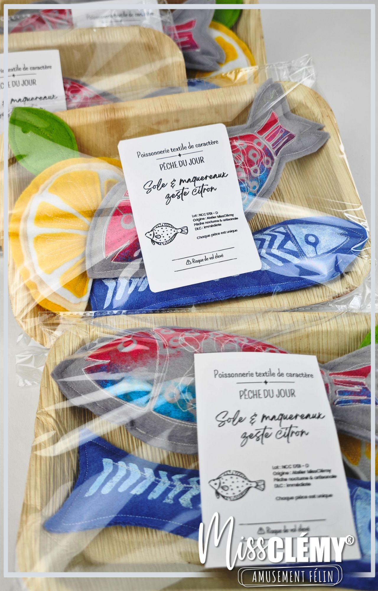 . . Poissonnerie textile : sole, maquereau & citron – Image 3