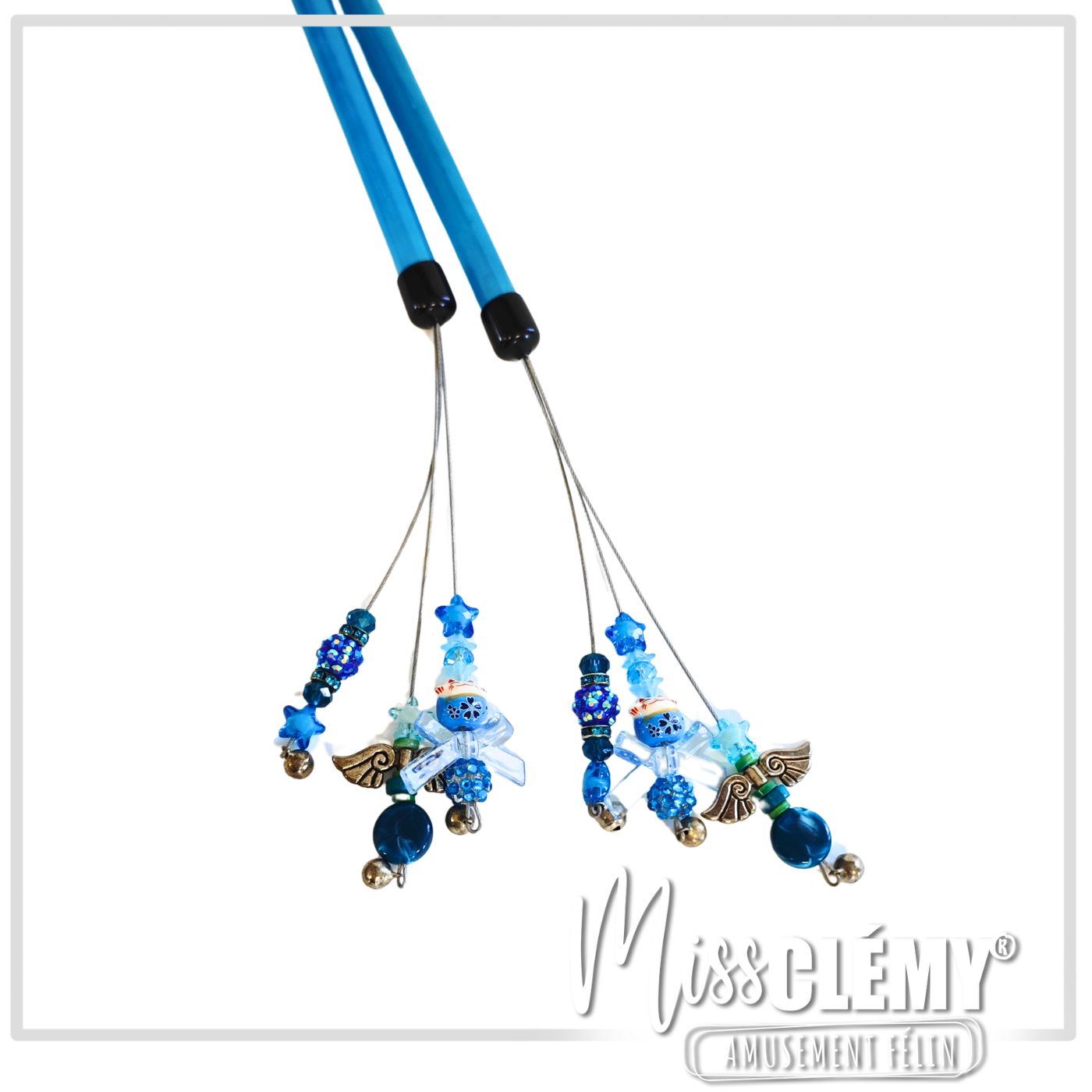 .Blue. Plumeau perles souple – Image 2
